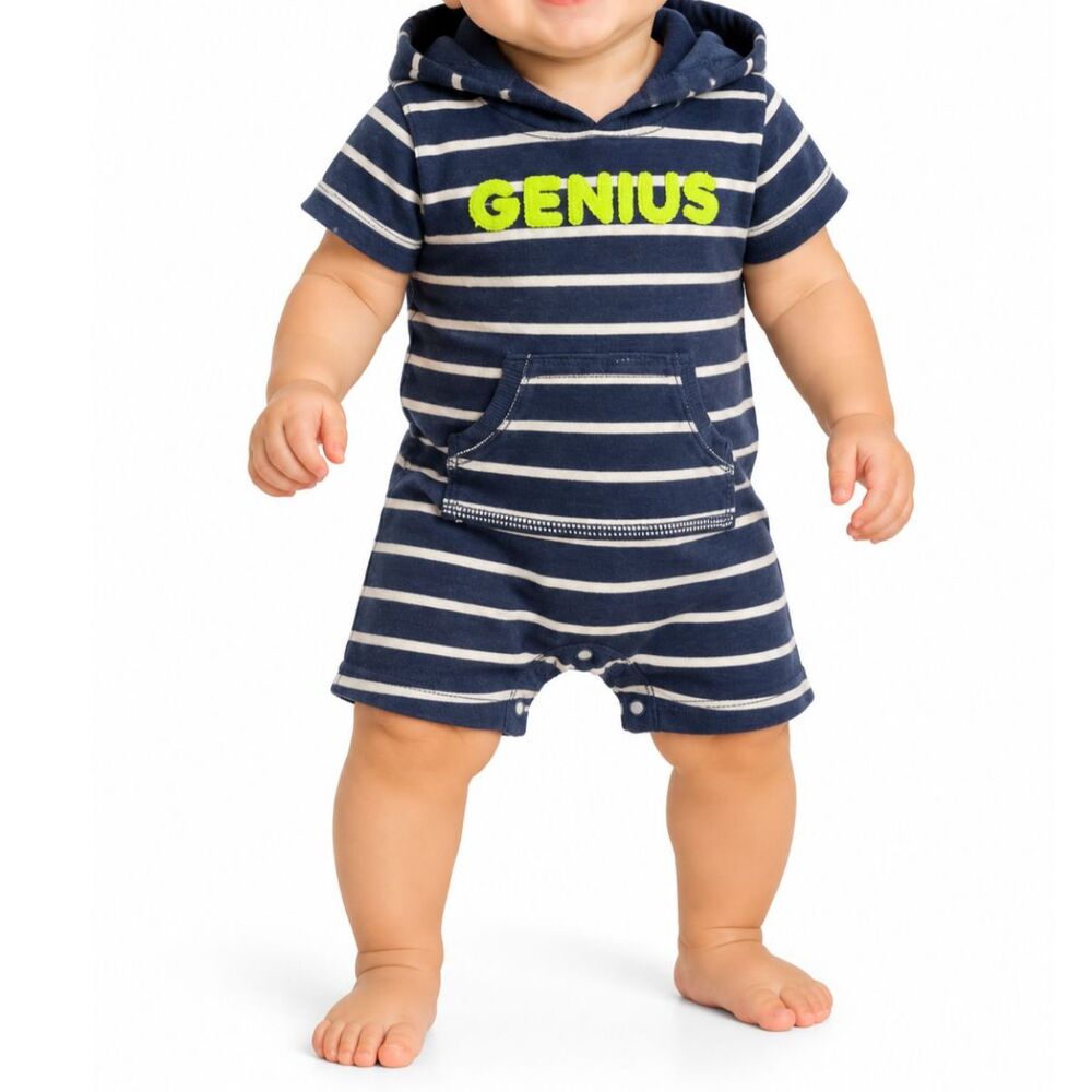 🔥 5 for $30 🔥 Carter’s Infant Boys Genius Hooded Onesie Outfit | 6M